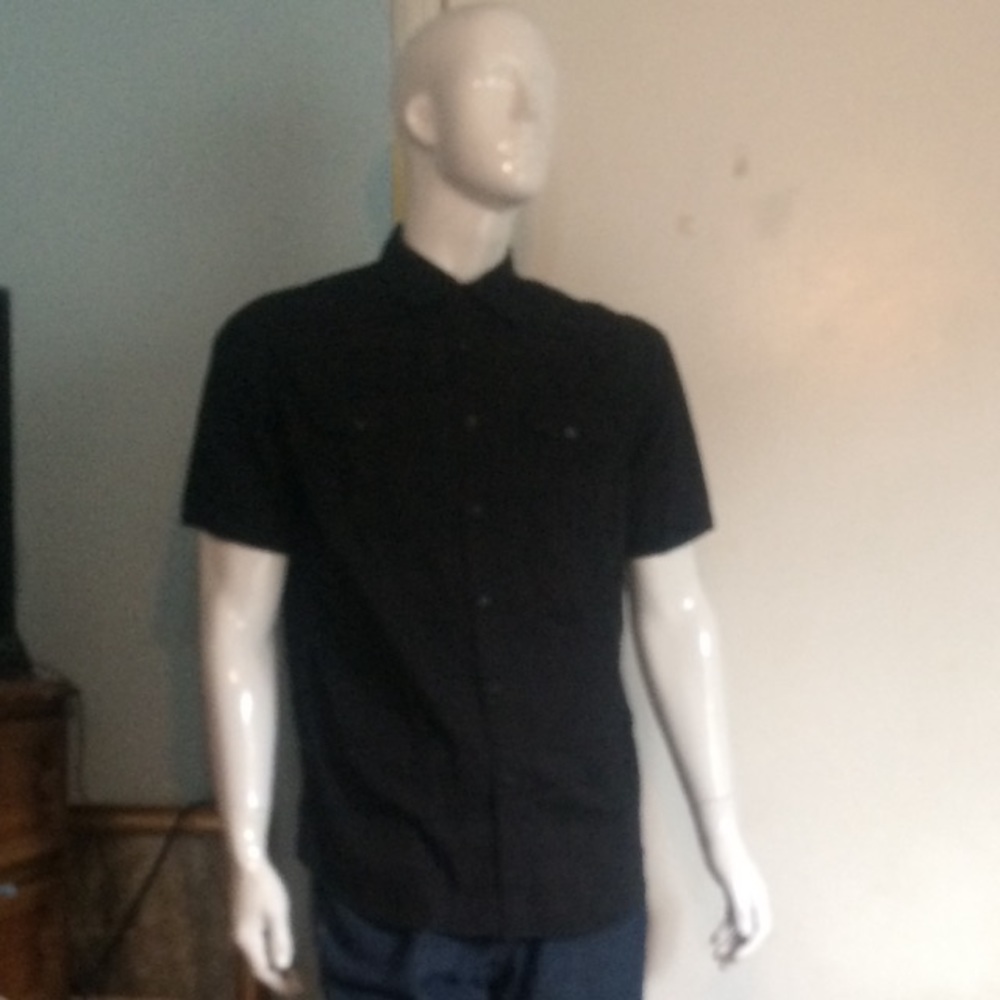 Almani Brand. Black dress shirt.